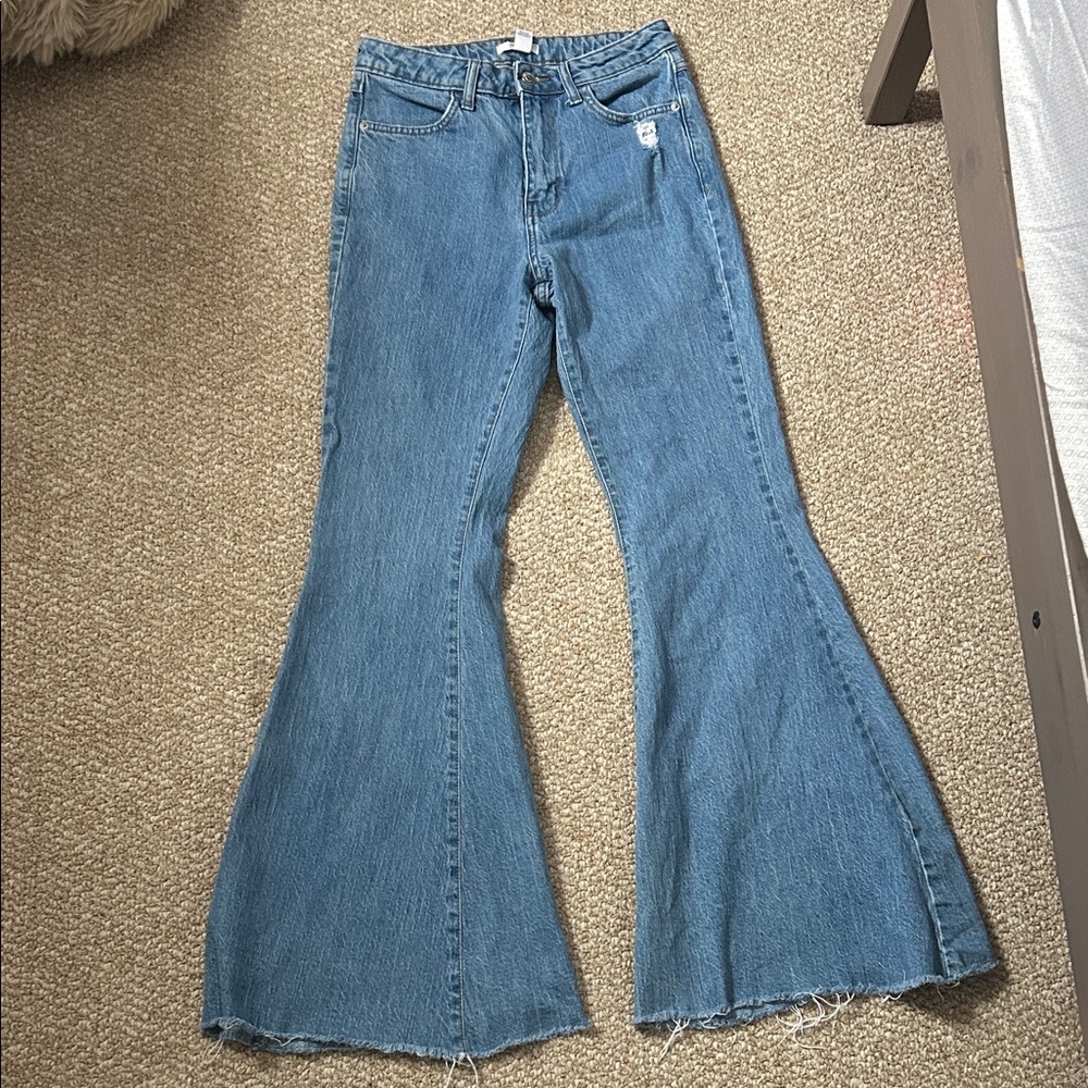 Forever 21 Light Blue Flare Jeans